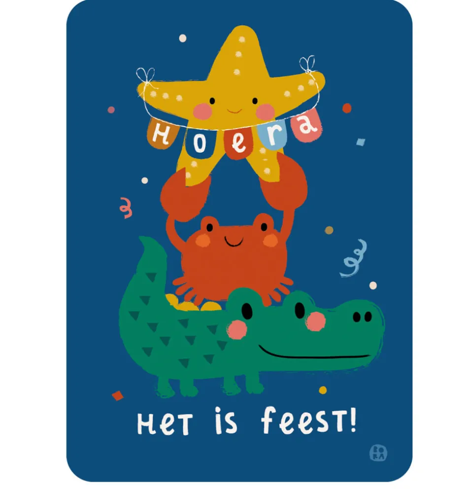 By-Bora-Karte Hurra, es ist eine Party