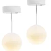 Chinesische Hängelampen von Lundby für das Puppenhaus, 2er-Set mit LED-Beleuchtung