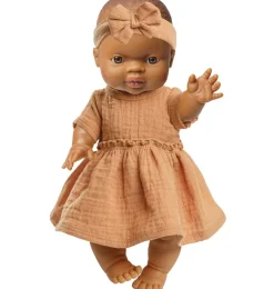 Heless-Kleid mit Stirnband für Gordi-Puppen / Karamell