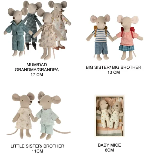 Maileg Bekleidungsset Fee im Koffer für kleine Schwester Maus