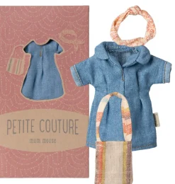 Maileg Bekleidungsset Mutter Maus / Jeanskleid + Tasche + Stirnband