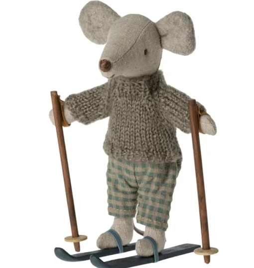 Maileg Big Brother Maus mit Skiset