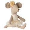 Maileg kleine Schwester Ballerina-Maus / gebrochenes Weiß