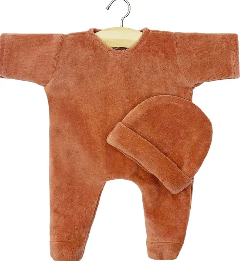 Minikane Ensemble Babys Dors Bien / Velours Nikky Marsala