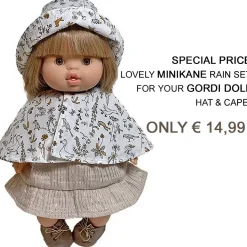 Minikane Ensemble Rainy / Rainwear Set für Gordi Puppen