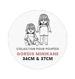 Minikane Kunstpelzweste Tao für Gordi-Puppen