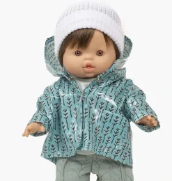 Minikane Regenmantel für Gordi-Puppen Design Eingeschlossene Bäume