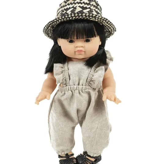 Minikane Strohhut Pablo Noir für Gordi-Puppen