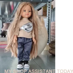 Schwarze Basketballschuhe/Sneaker für (AMIGAS) Puppen