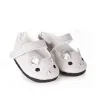 Skrållan silbergraue Puppenschuhe Mäuse / passend für Amigas-Puppen